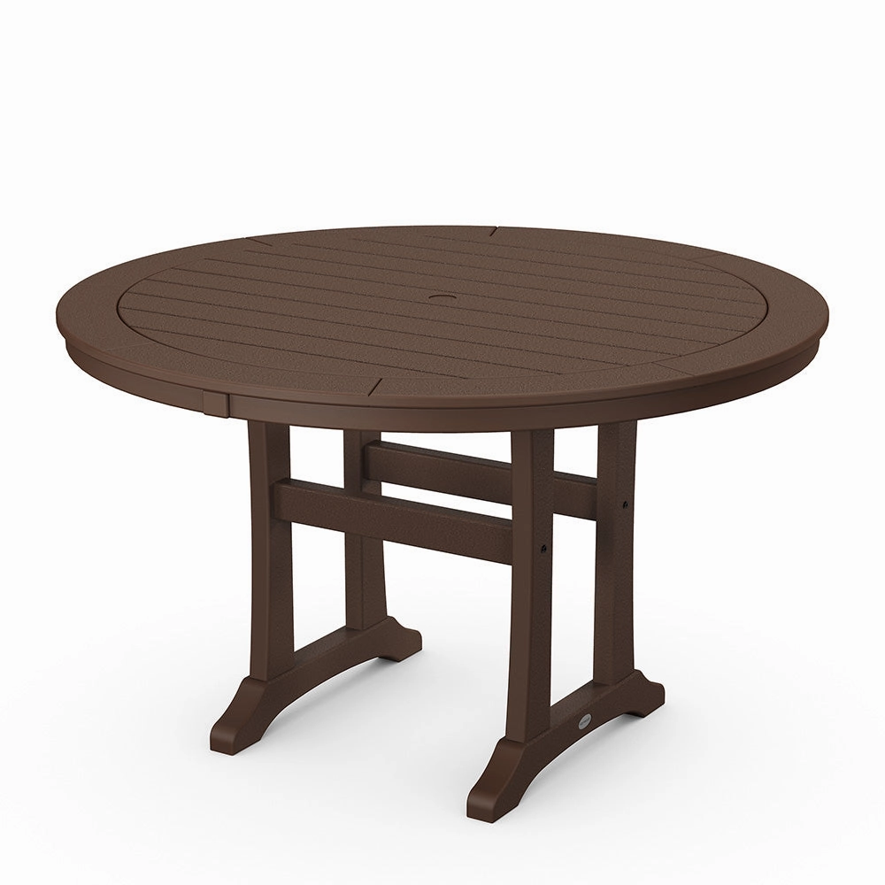 Nautical Trestle 48" Round Dining Table
