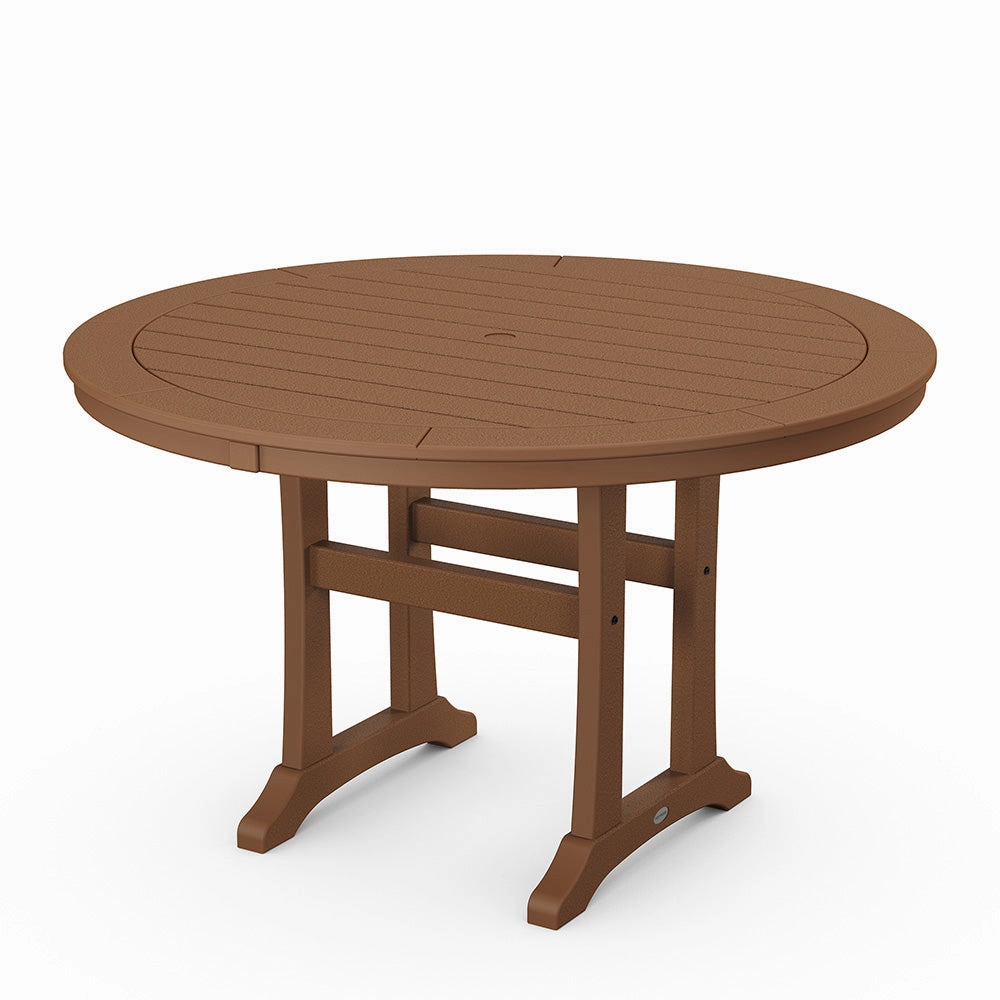 Nautical Trestle 48" Round Dining Table