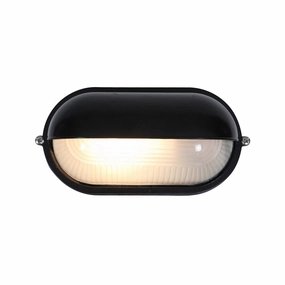 Nauticus One Light Bulkhead BlackOutdoor wall sconces with motion sensor