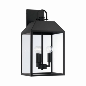 Nelson Three Light Outdoor Wall Lantern BlackOutdoor wall sconces with motion sensor