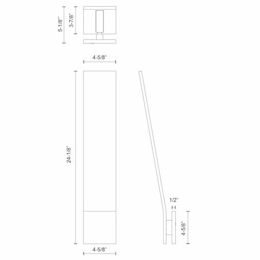Nevis LED Wall Sconce Graphite