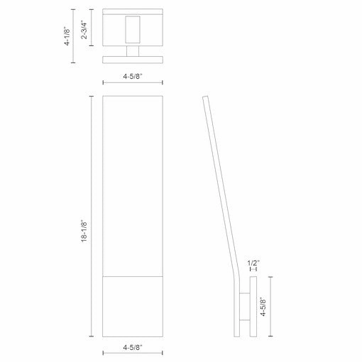 Nevis LED Wall Sconce Gray