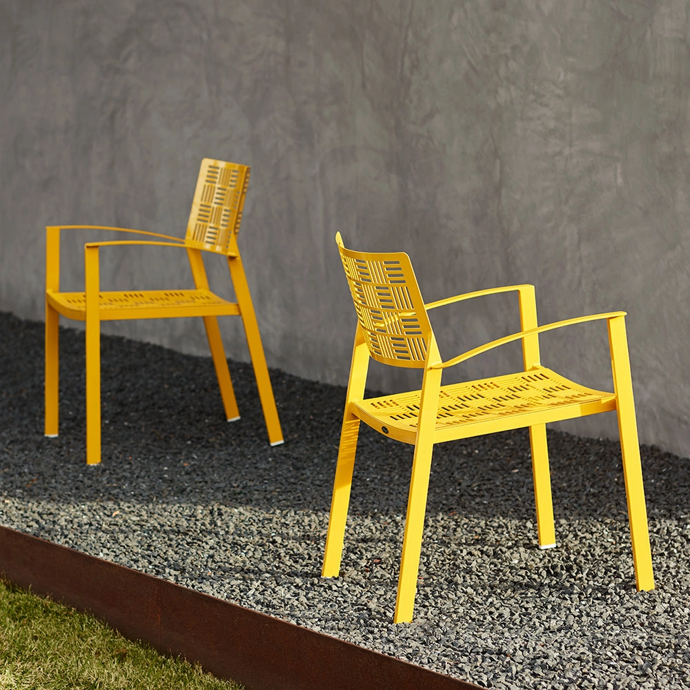 New Century Stackable Dining Armchair w/ Cushion