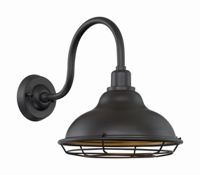 Newbridge One Light Outdoor Wall Mount Dark Bronze / GoldOutdoor wall sconces with motion sensor