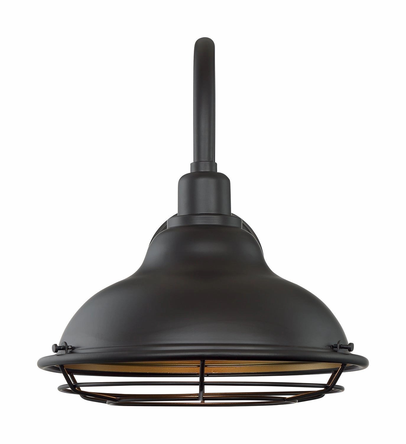 Newbridge One Light Outdoor Wall Mount Dark Bronze / Gold