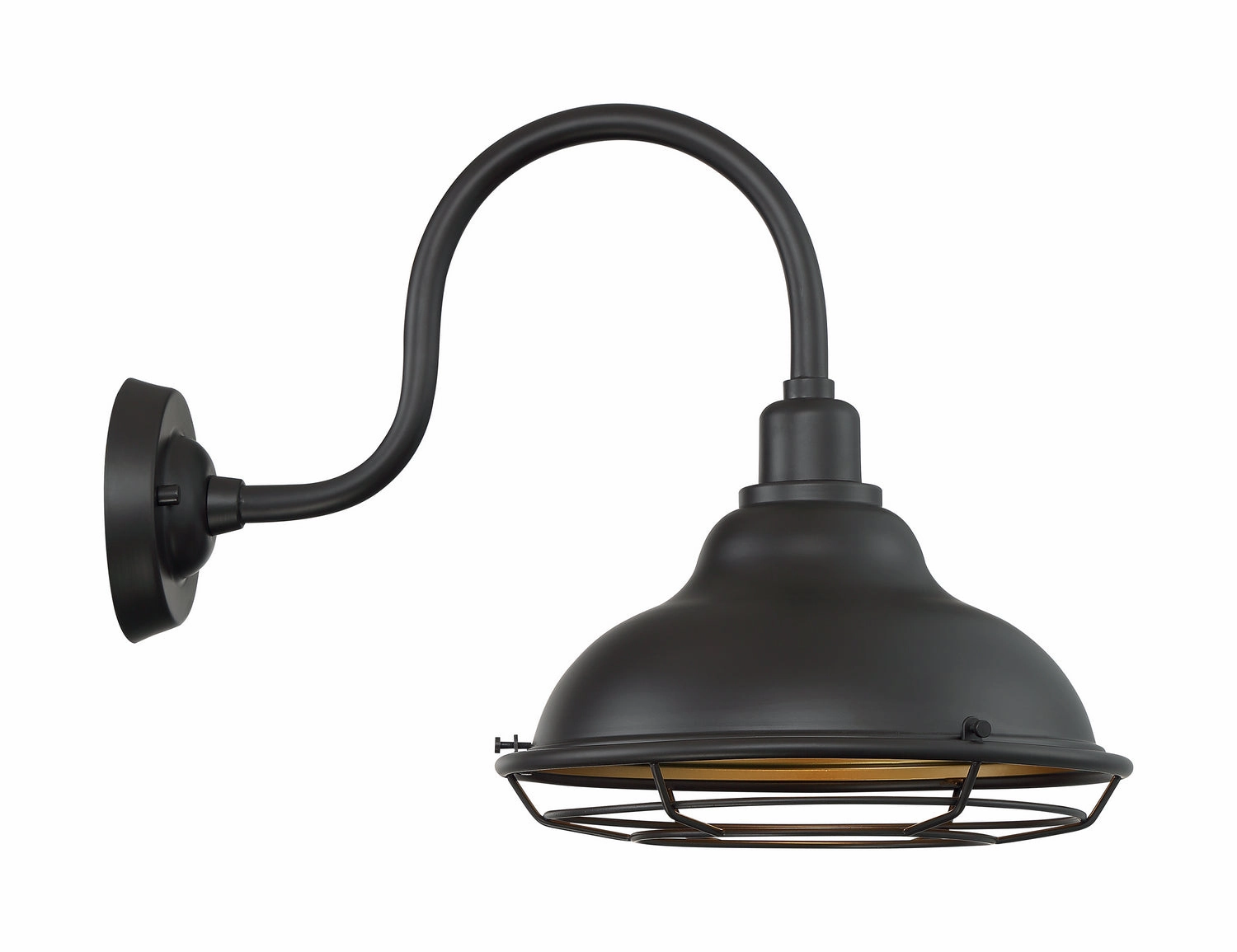 Newbridge One Light Outdoor Wall Mount Dark Bronze / Gold