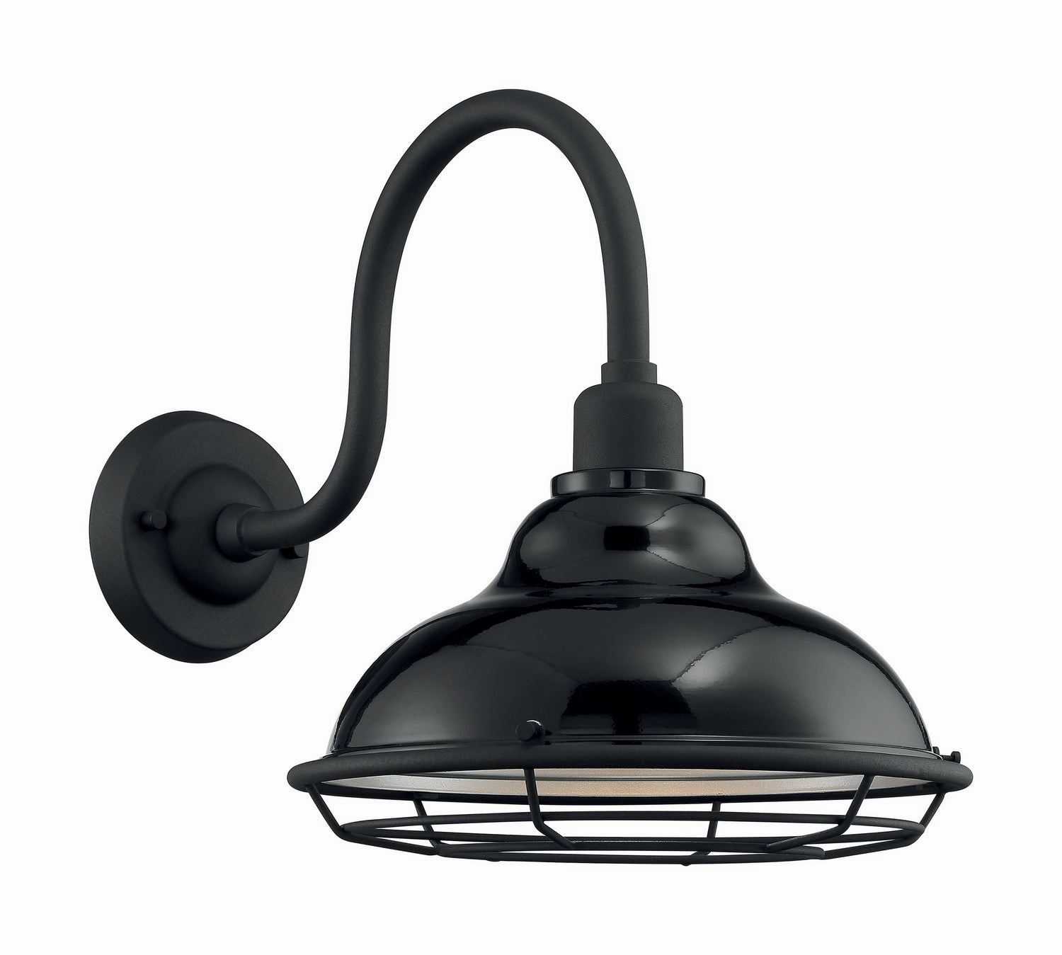 Newbridge One Light Outdoor Wall Mount Gloss Black / SilverOutdoor wall sconces with motion sensor