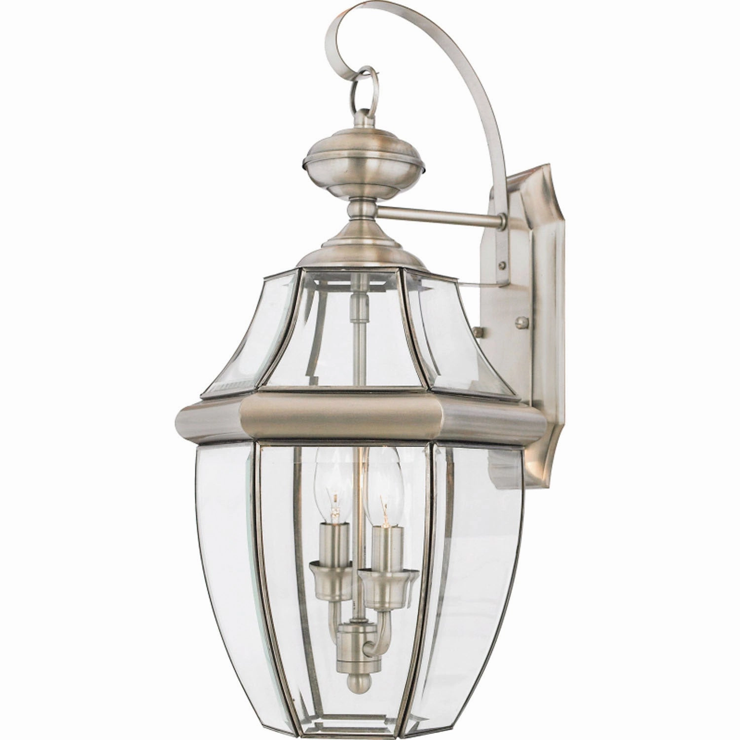 Newbury Two Light Outdoor Wall Lantern PewterOutdoor wall sconces with motion sensor
