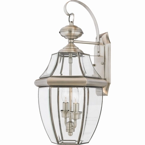 Newbury Two Light Outdoor Wall Lantern PewterOutdoor wall sconces with motion sensor