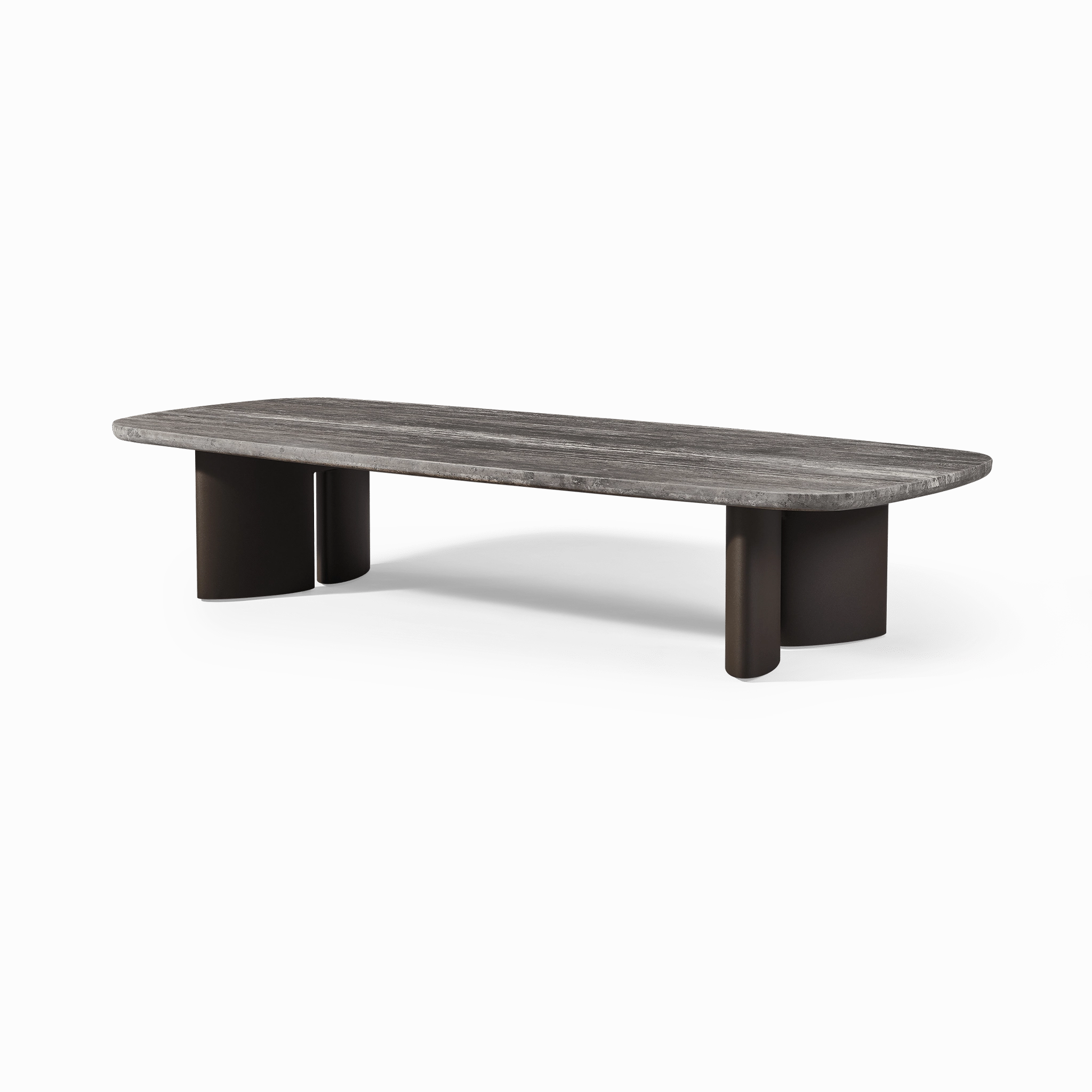 Newport Aluminum Rectangle Coffee Table 76"