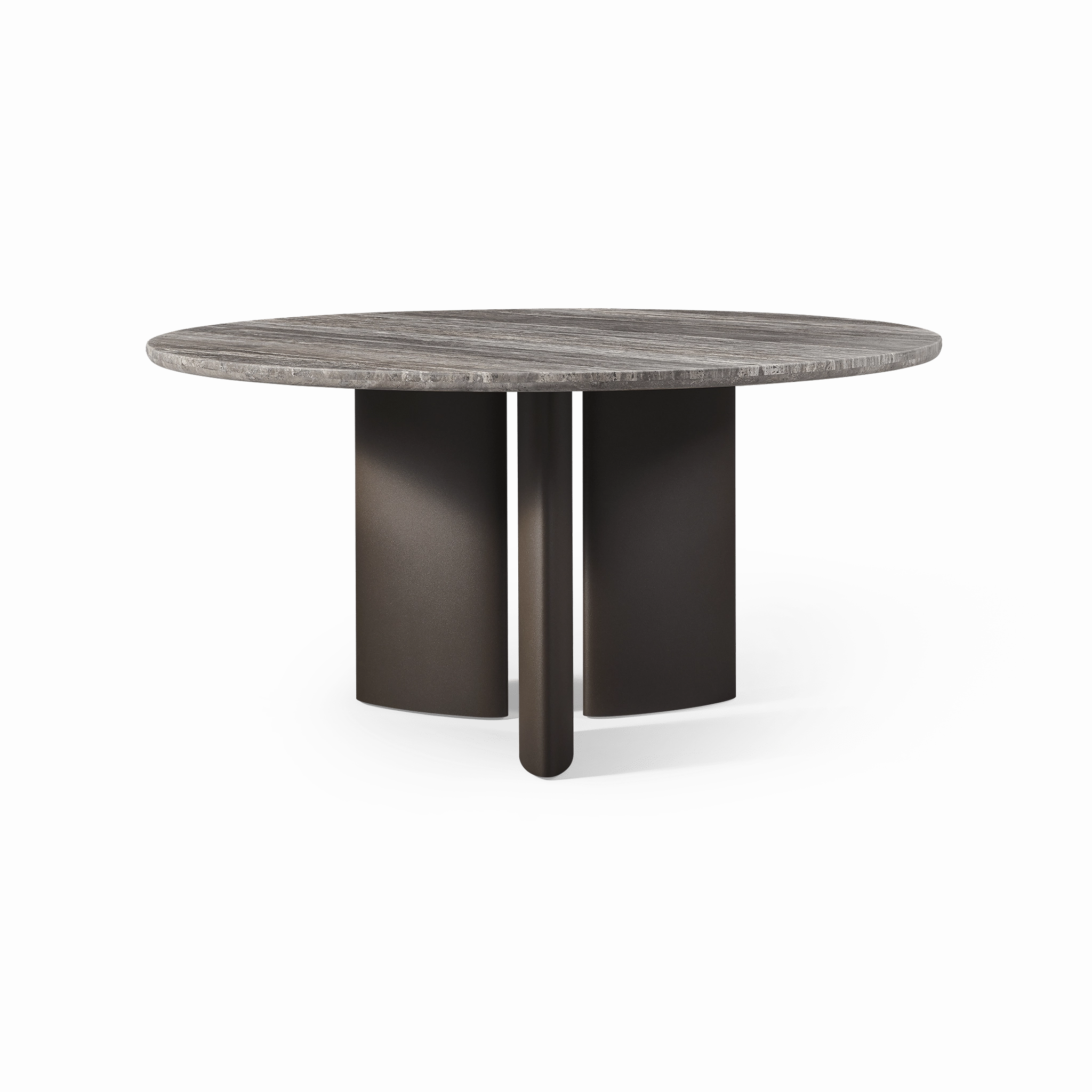 Newport Aluminum Round Dining Table 60"