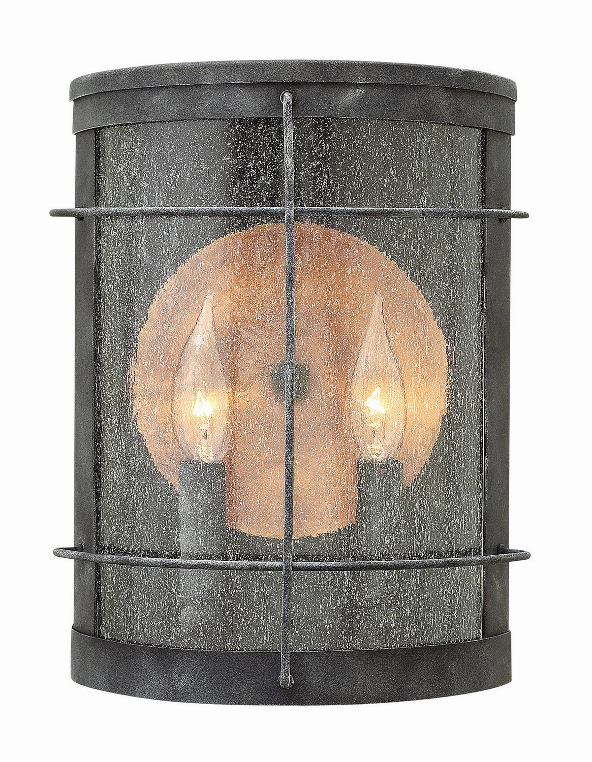 Newport LED Wall Mount Aged ZincOutdoor wall sconces with motion sensor