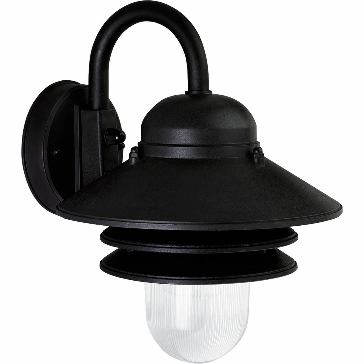 Newport One Light Wall Lantern Textured Black
