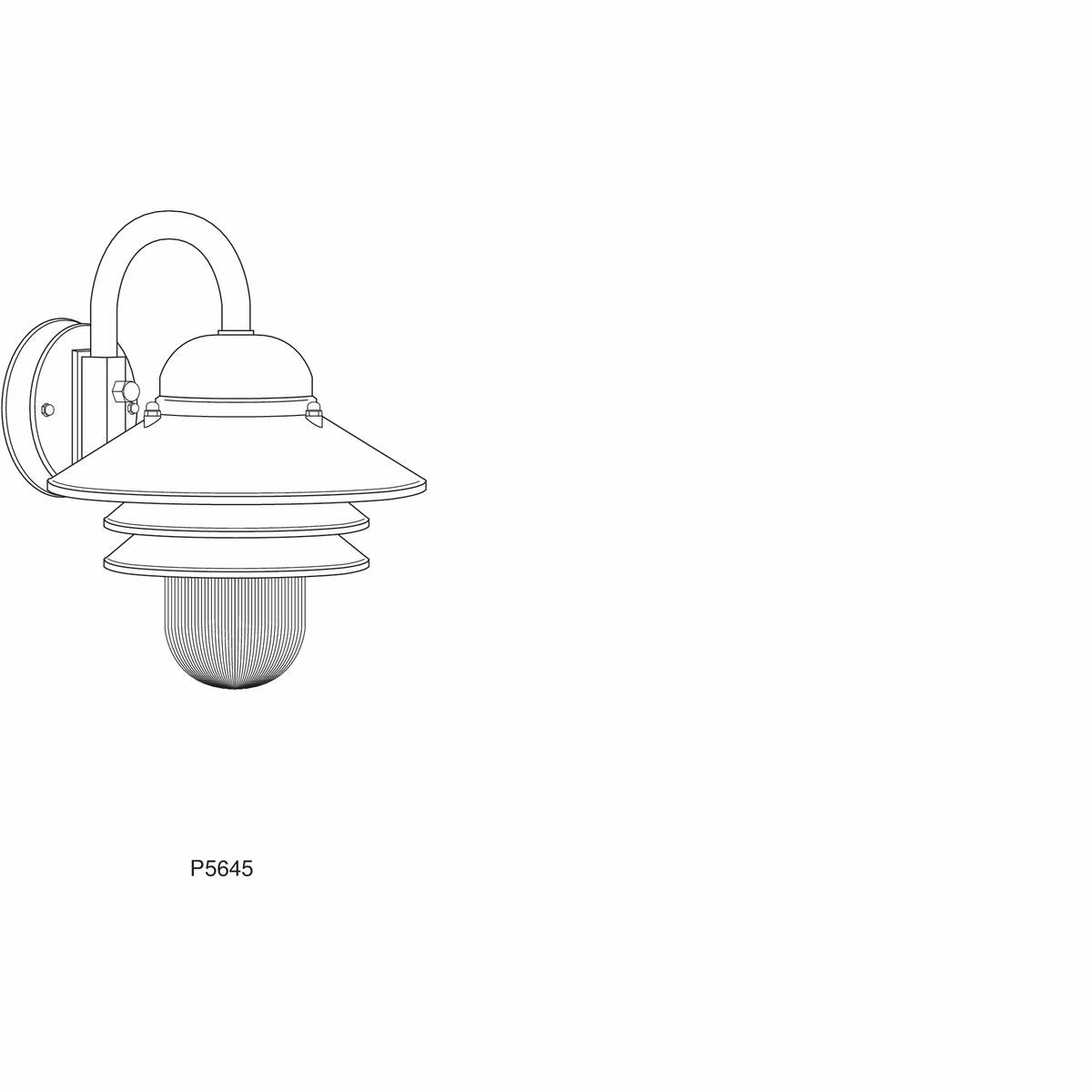 Newport One Light Wall Lantern White