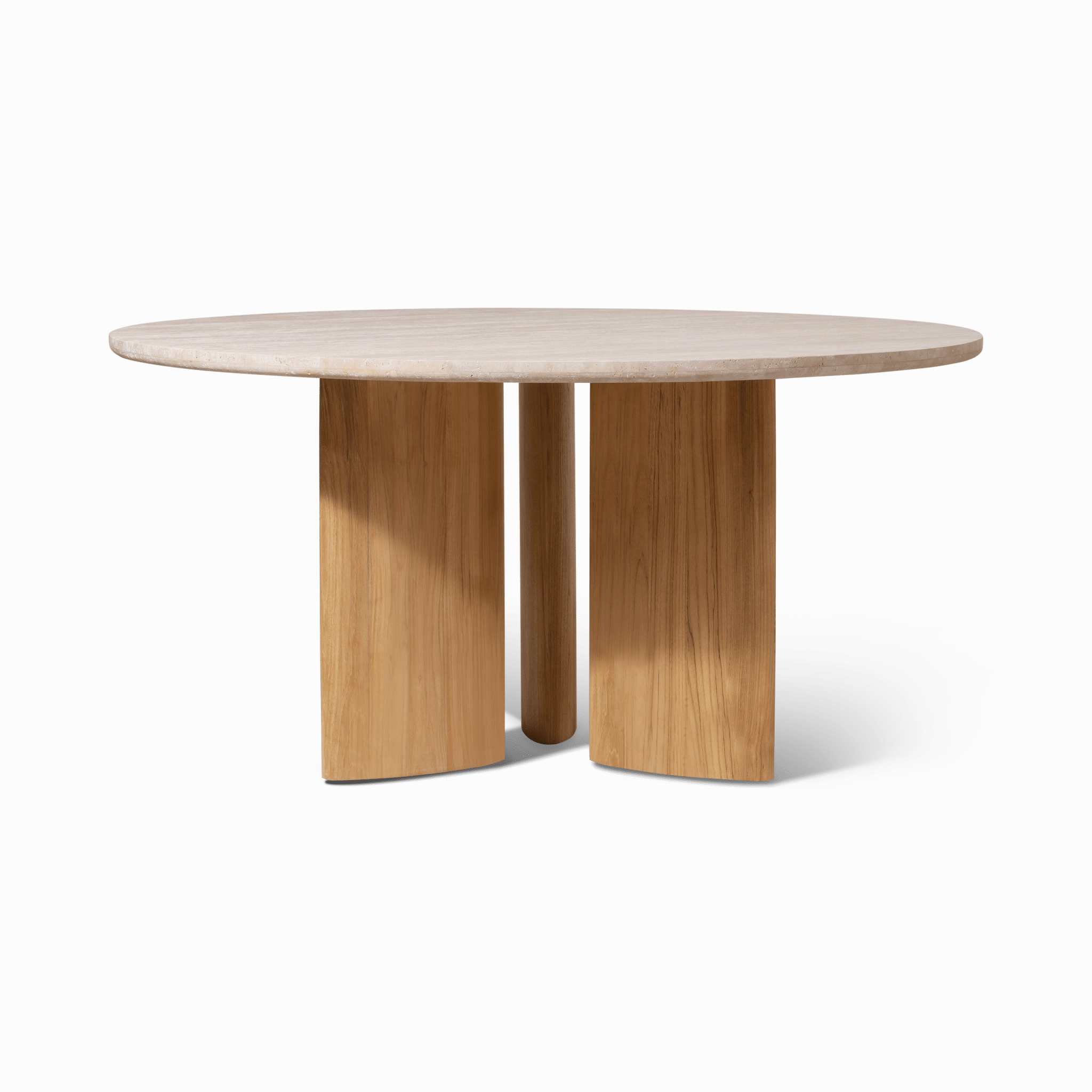 Newport Teak Round Dining Table 60"outdoor table for balcony or garden