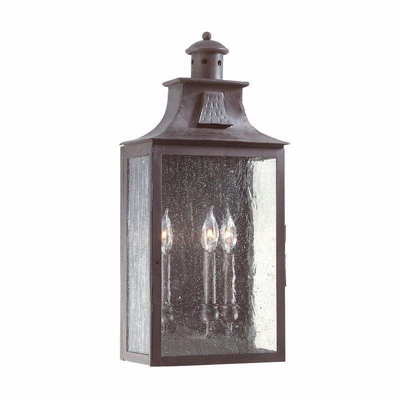 Newton Three Light Wall Lantern Soft Off BlackOutdoor wall sconces with motion sensor