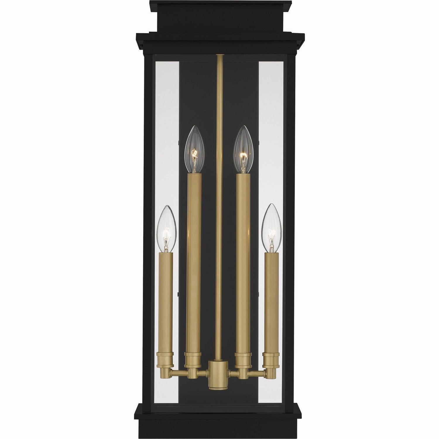 Noelle Four Light Outdoor Wall Lantern Matte Black