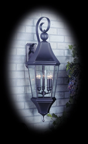 Normandy Five Light Exterior Wall Mount IronOutdoor wall sconces with motion sensor