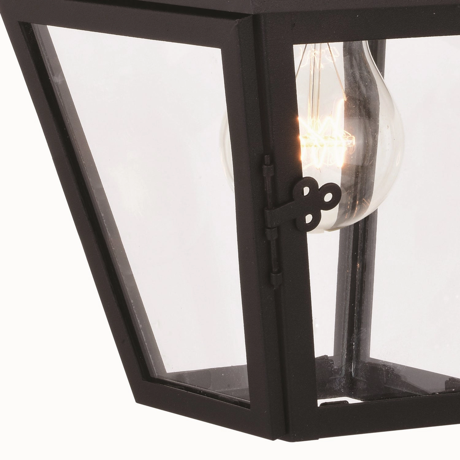 Nottingham One Light Outdoor Motion Sensor Wall Mount Textured Black