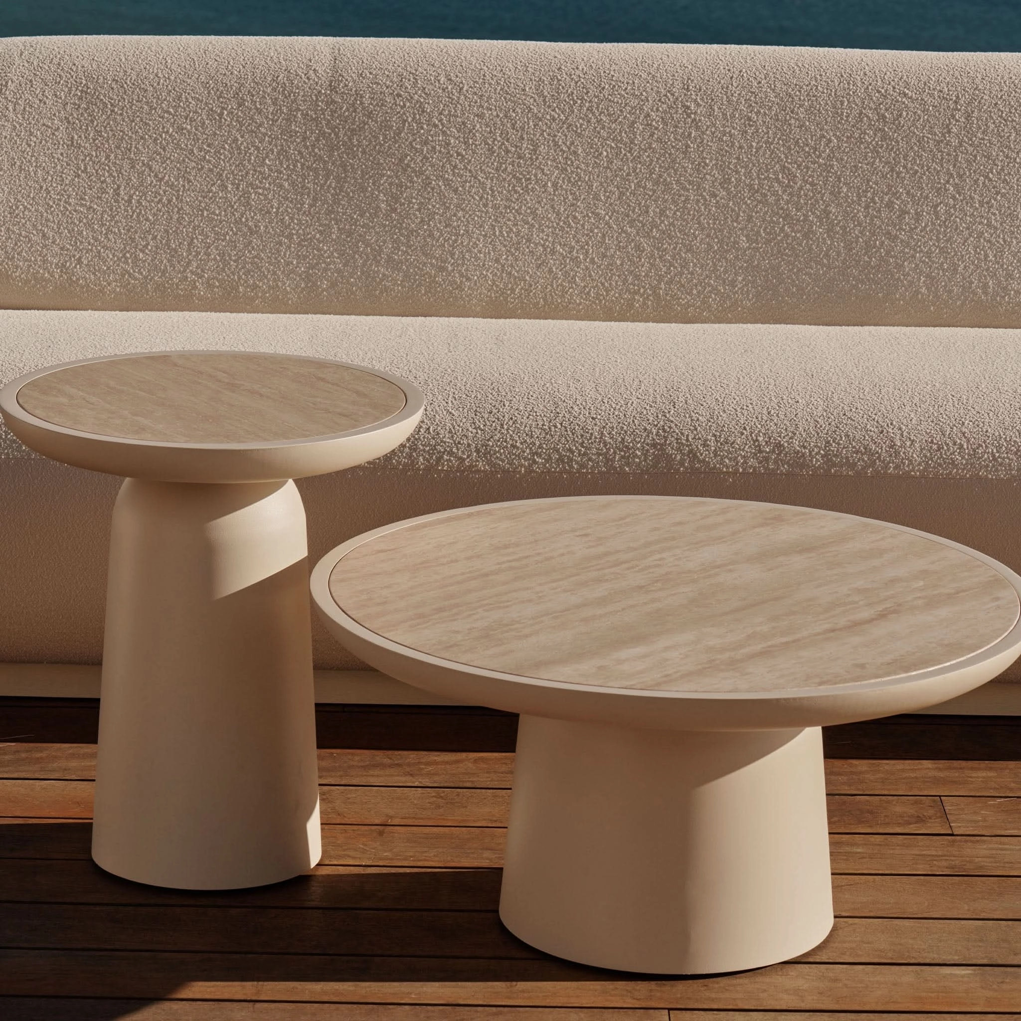 Nova Aluminum Round Coffee Table 30"