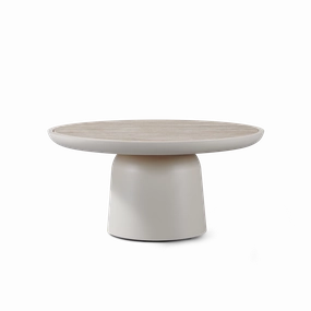 Nova Aluminum Round Coffee Table 30"outdoor coffee table for patio or lounge