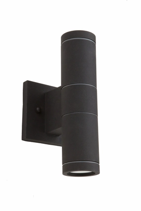 Nuevo Two Light Outdoor Wall Mount BlackOutdoor wall sconces with motion sensor