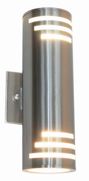 Nuevo Two Light Outdoor Wall Mount Stainless SteelOutdoor wall sconces with motion sensor