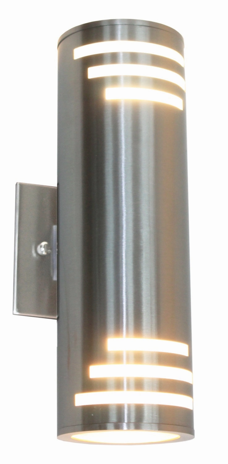 Nuevo Two Light Outdoor Wall Mount Stainless SteelOutdoor wall sconces with motion sensor