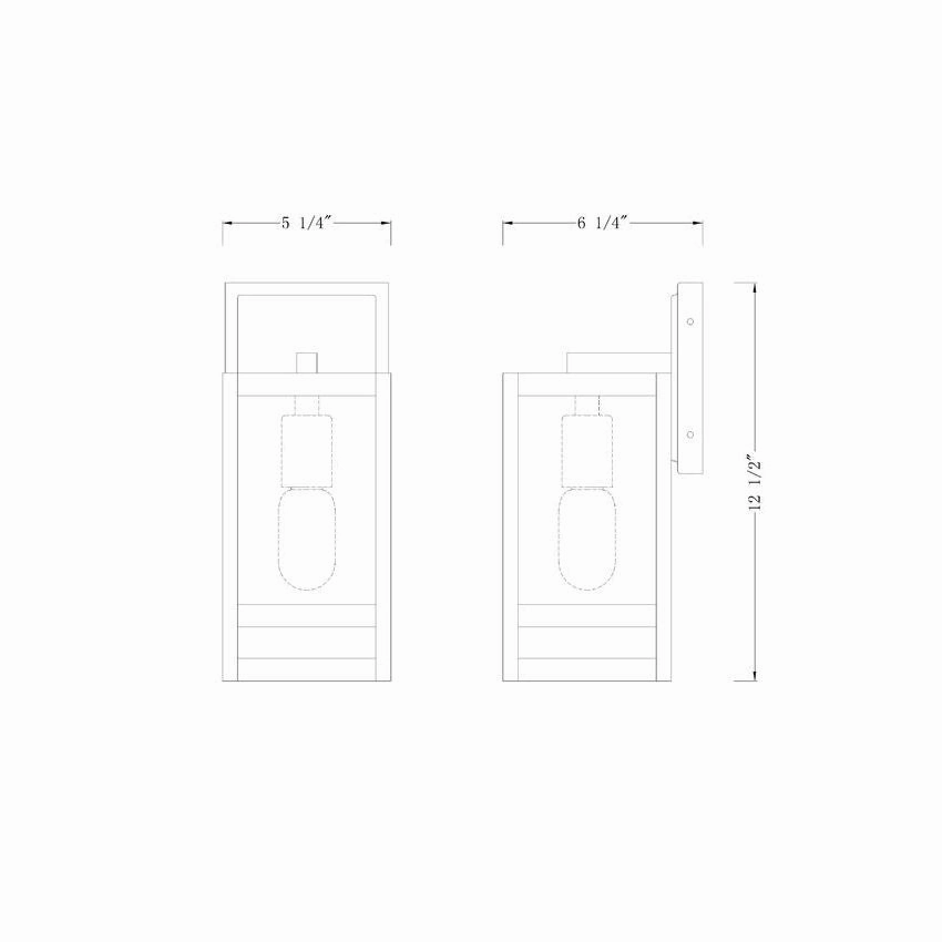 Nuri 1-Light 13.5" Outdoor Wall Light