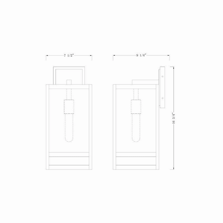 Nuri 1-Light 17.5" Outdoor Wall Light