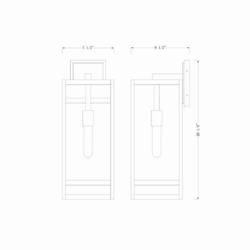 Nuri 1-Light 21.25" Outdoor Wall Light