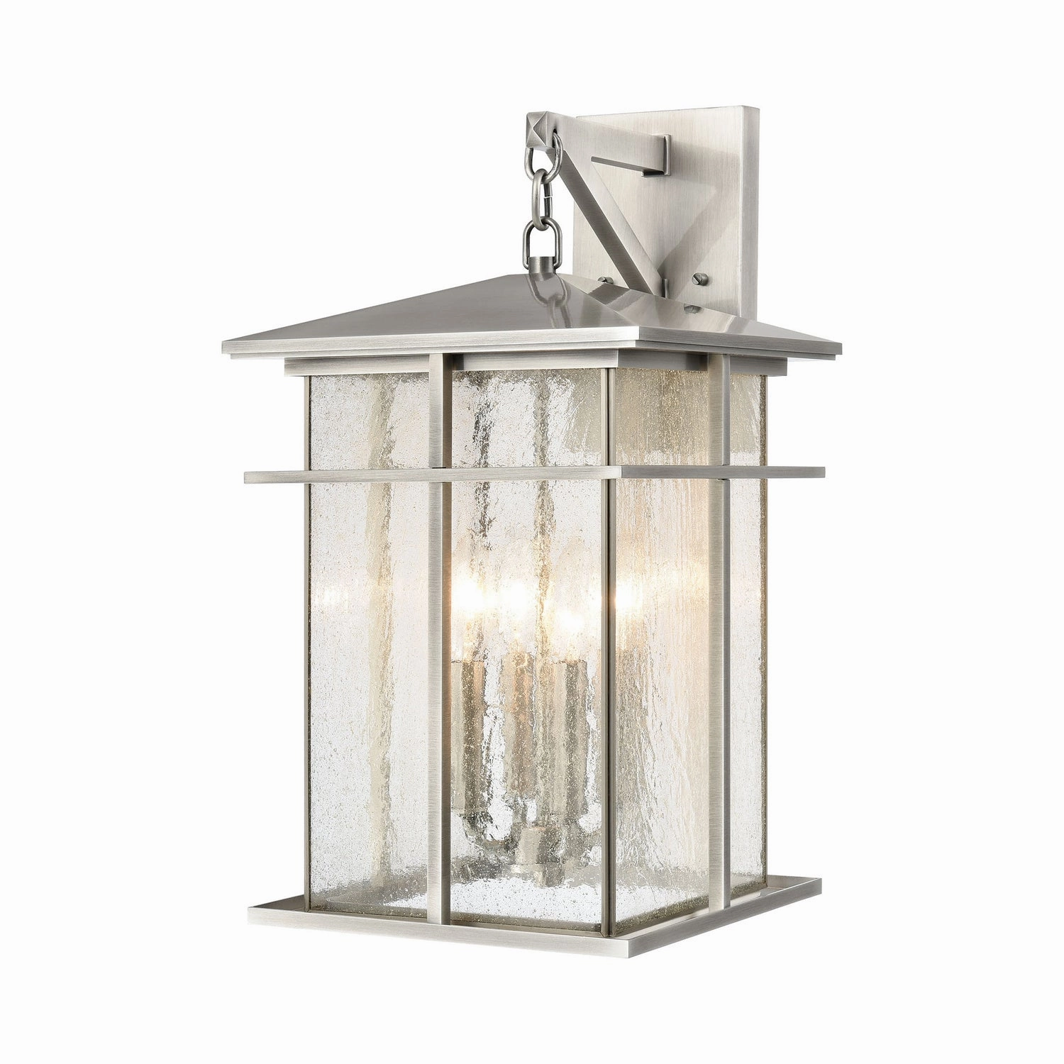 Oak Park Four Light Outdoor Wall Sconce Antique Brushed AluminumOutdoor wall sconces with motion sensor