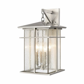 Oak Park Four Light Outdoor Wall Sconce Antique Brushed AluminumOutdoor wall sconces with motion sensor