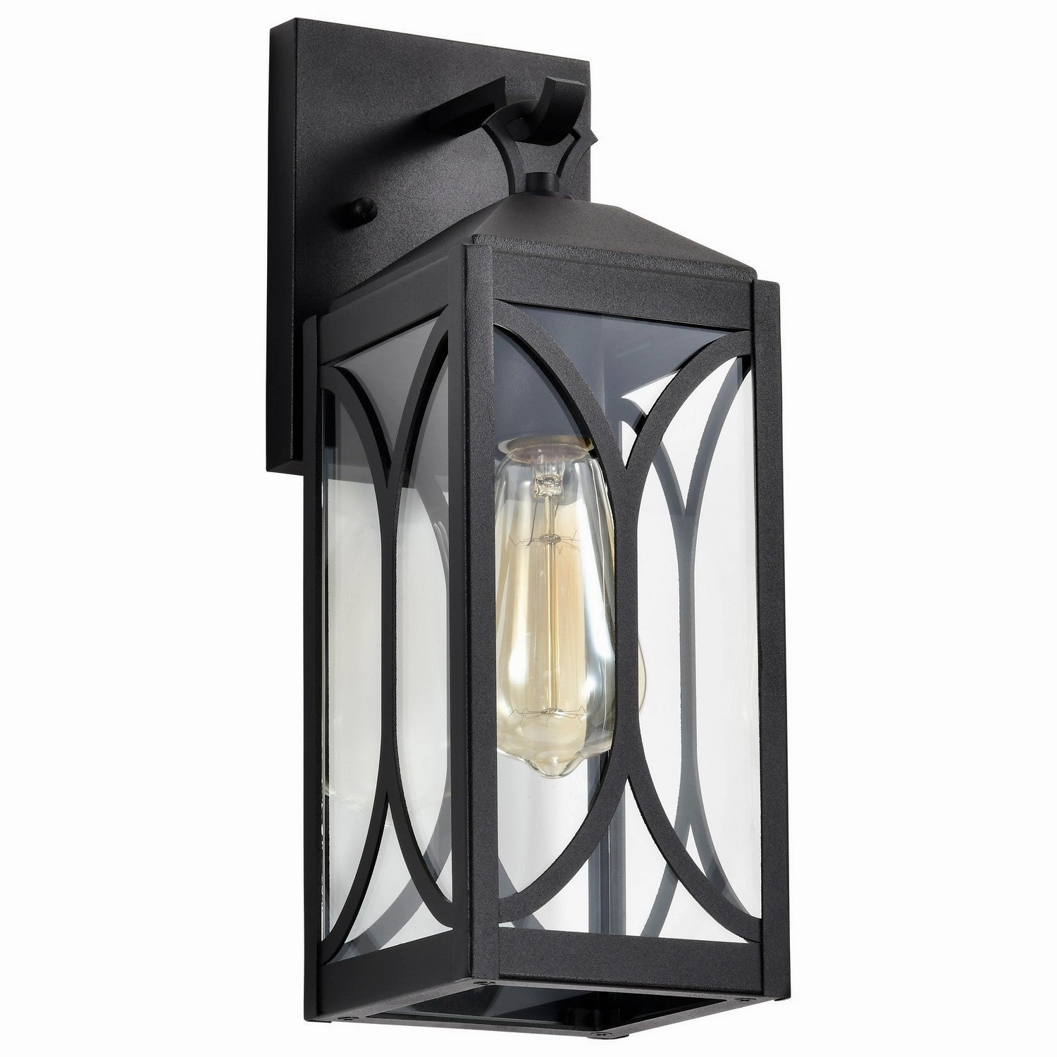 Oaklyn One Light Wall Lantern Matte BlackOutdoor wall sconces with motion sensor