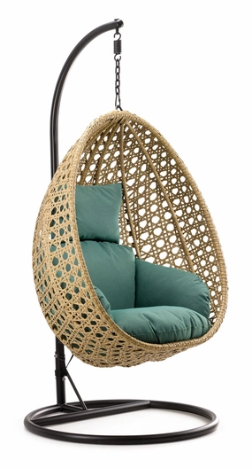 Oasis Outdoor Egg Chair - Beige & Greenoutdoor patio furniture set