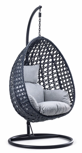 Oasis Outdoor Egg Chair - Black & Greyoutdoor patio furniture set