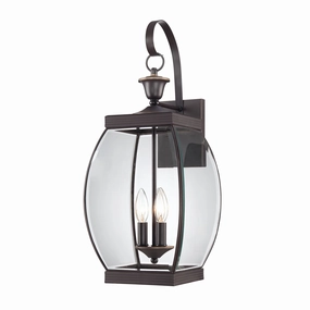 Oasis Three Light Outdoor Wall Lantern Medici BronzeOutdoor wall sconces with motion sensor