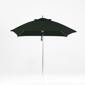 Oca 7.5' Square Outdoor Umbrella - Dark Grey/Brushed Aluminumoutdoor patio furniture set
