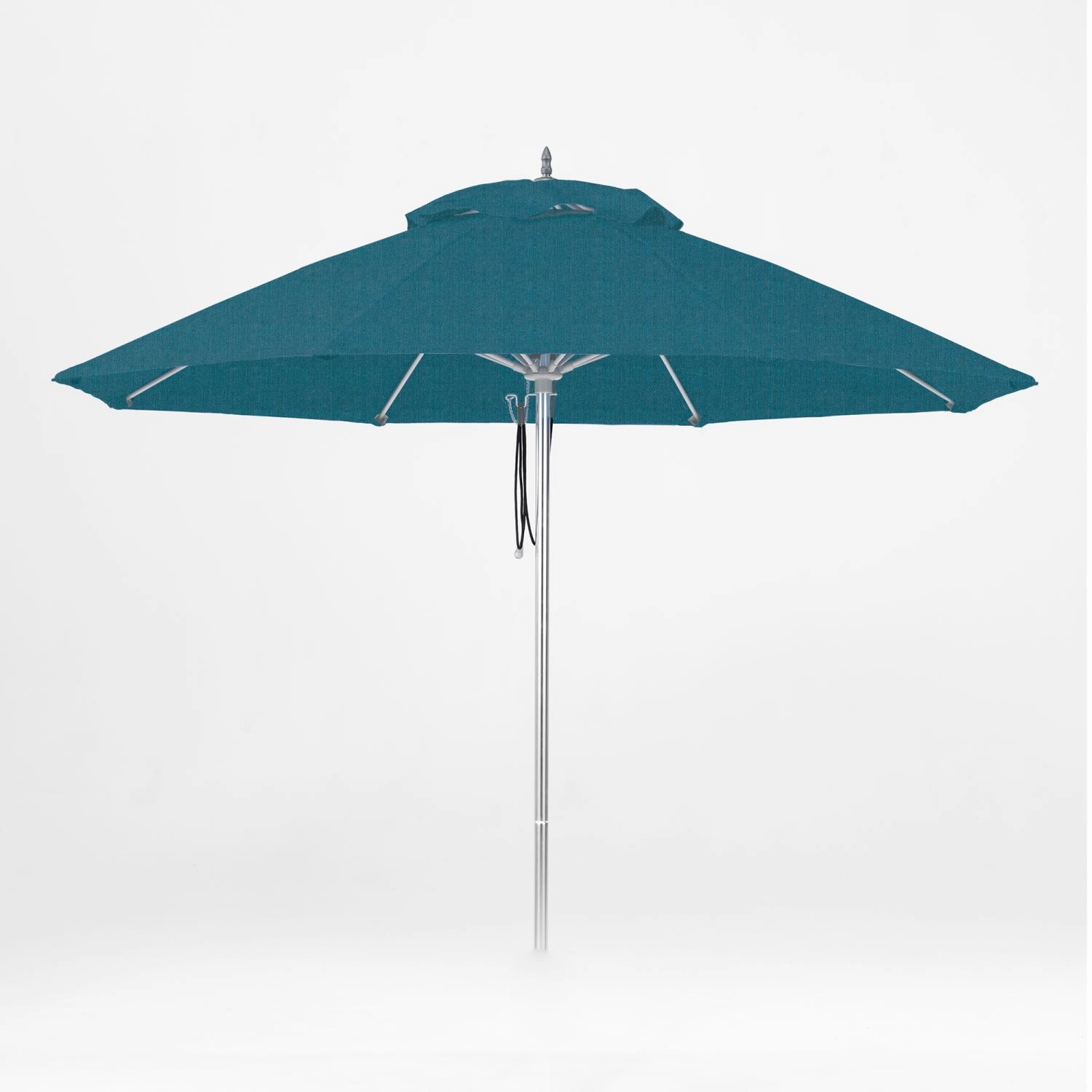Oca 9' Octagon Outdoor Umbrella - Denim Blue/Brushed Aluminumoutdoor patio furniture set