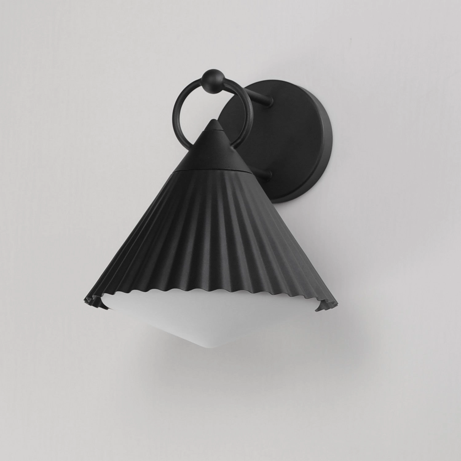 Odette One Light Wall Sconce Black