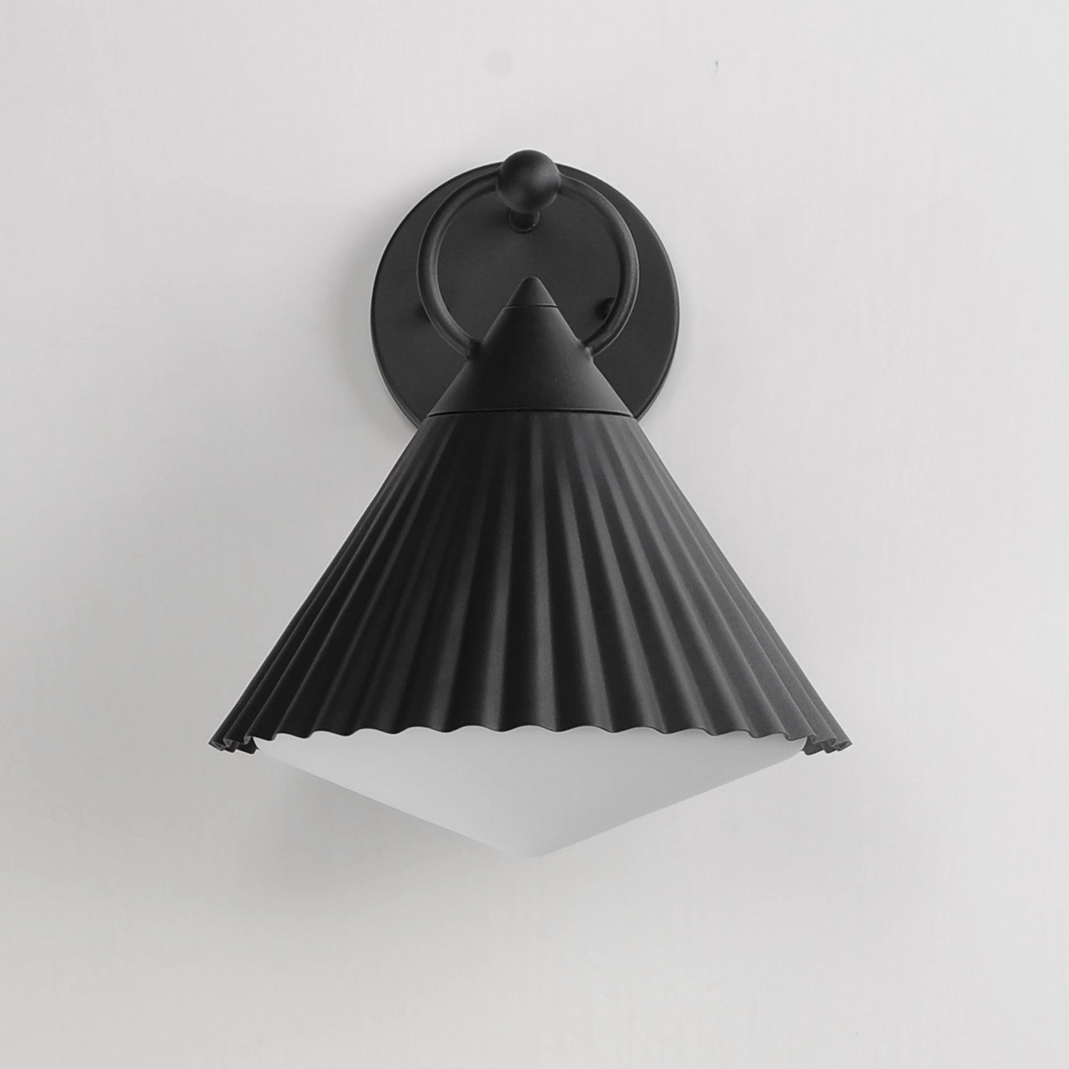 Odette One Light Wall Sconce Black