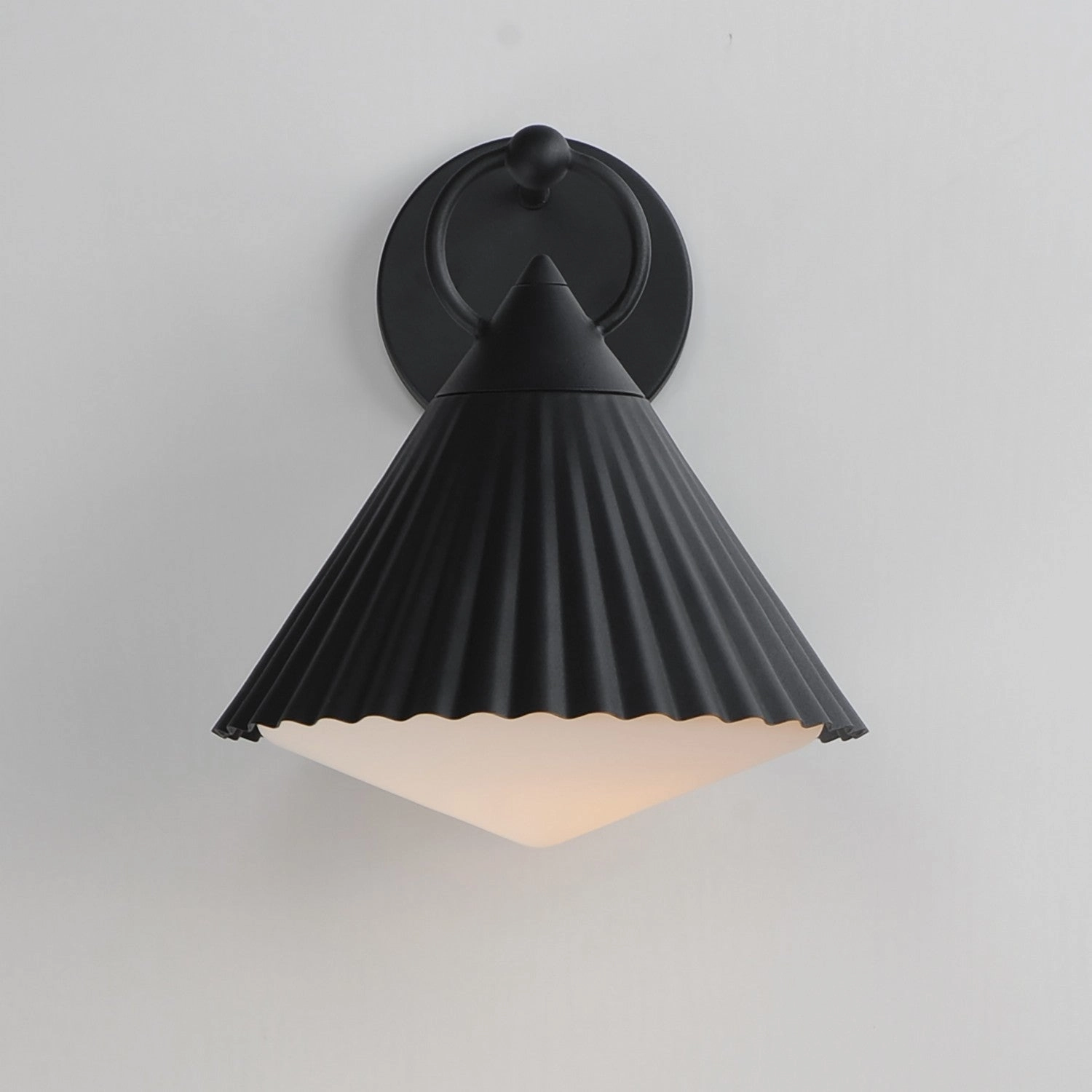 Odette One Light Wall Sconce Black