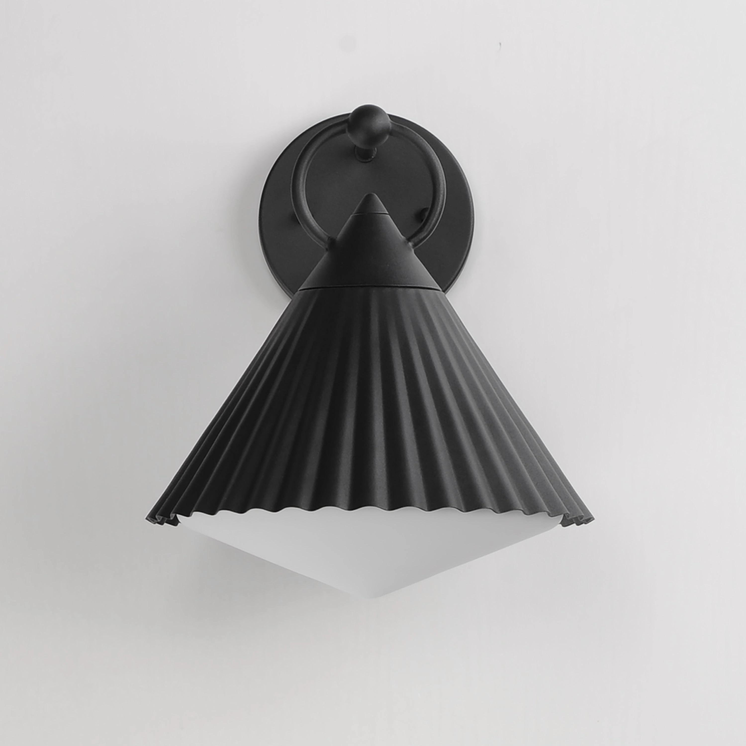 Odette One Light Wall Sconce Black