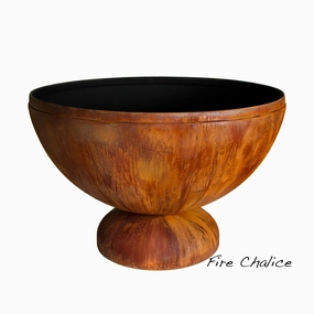 Ohio Flame Fire Chalice Artisan Fire Bowlportable outdoor fire pit with lid