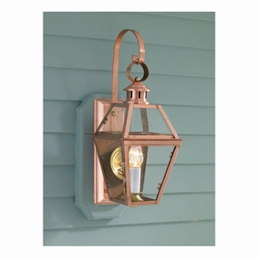 Olde Colony One Light Wall Mount CopperOutdoor wall sconces with motion sensor