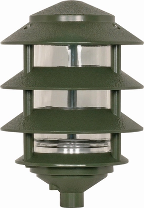 One Light Outdoor Lantern GreenDecorative outdoor post lights