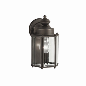 One Light Outdoor Wall Mount Olde BronzeOutdoor wall sconces with motion sensor