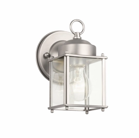 One Light Outdoor Wall Mount Stainless SteelOutdoor wall sconces with motion sensor