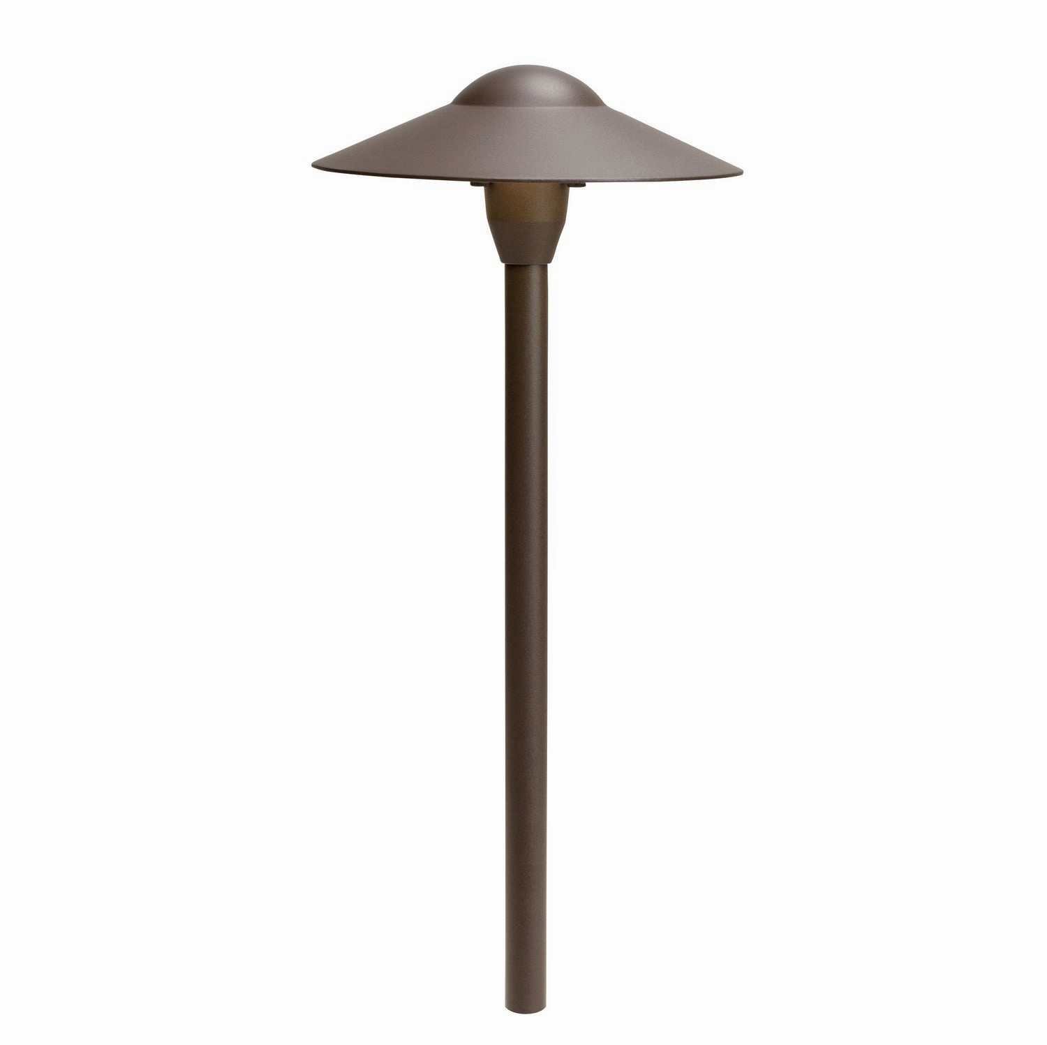 One Light Path & Spread Textured Architectural BronzeDecorative outdoor post lights