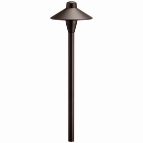 One Light Path Light Textured Architectural BronzeDecorative outdoor post lights
